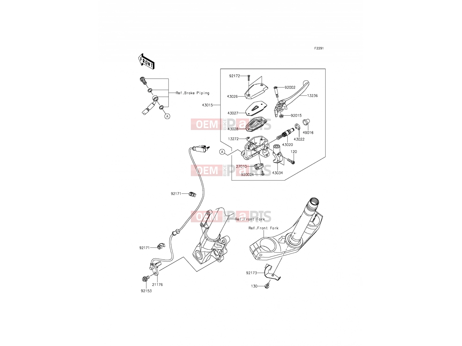 KAWASAKI 2015 Front Master Cylinder