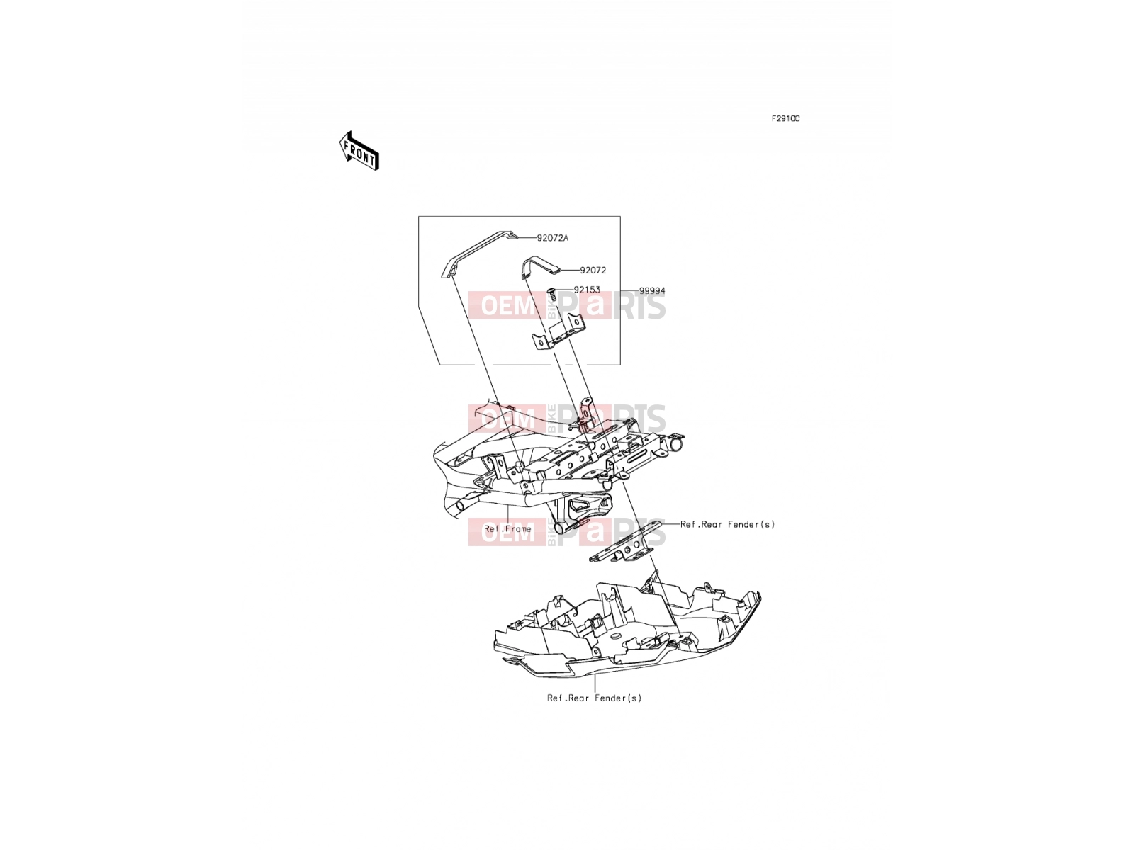 KAWASAKI 2015 Accessory(U-Lock Bracket)