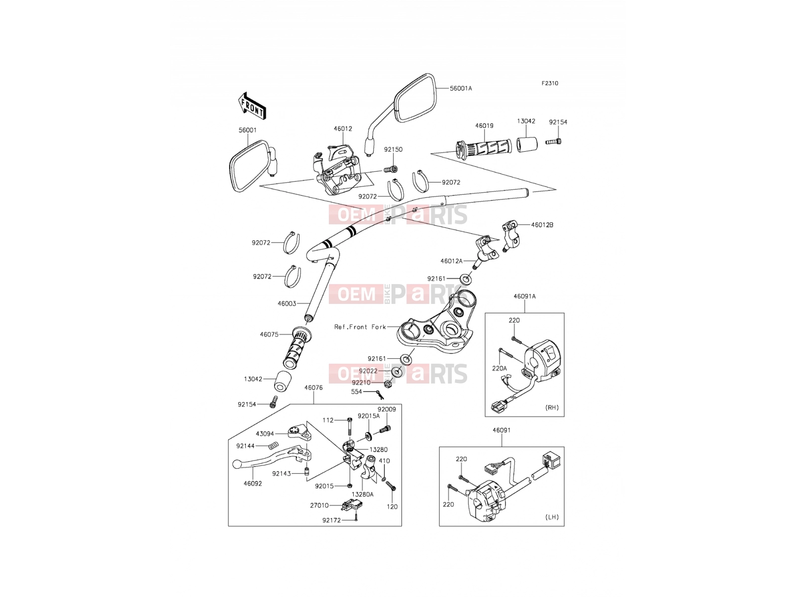 KAWASAKI 2015 Handlebar