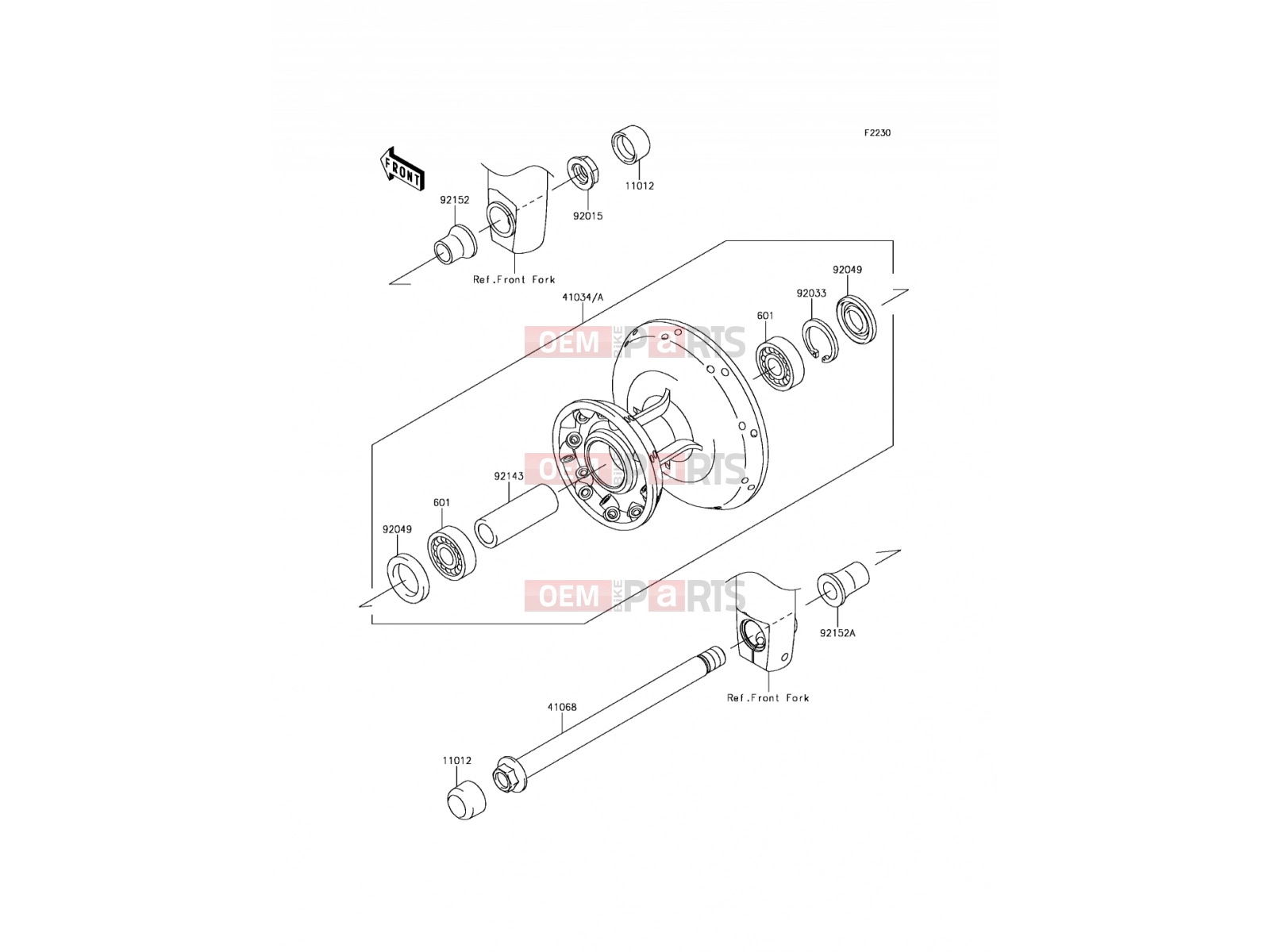 KAWASAKI 2015 Front Hub