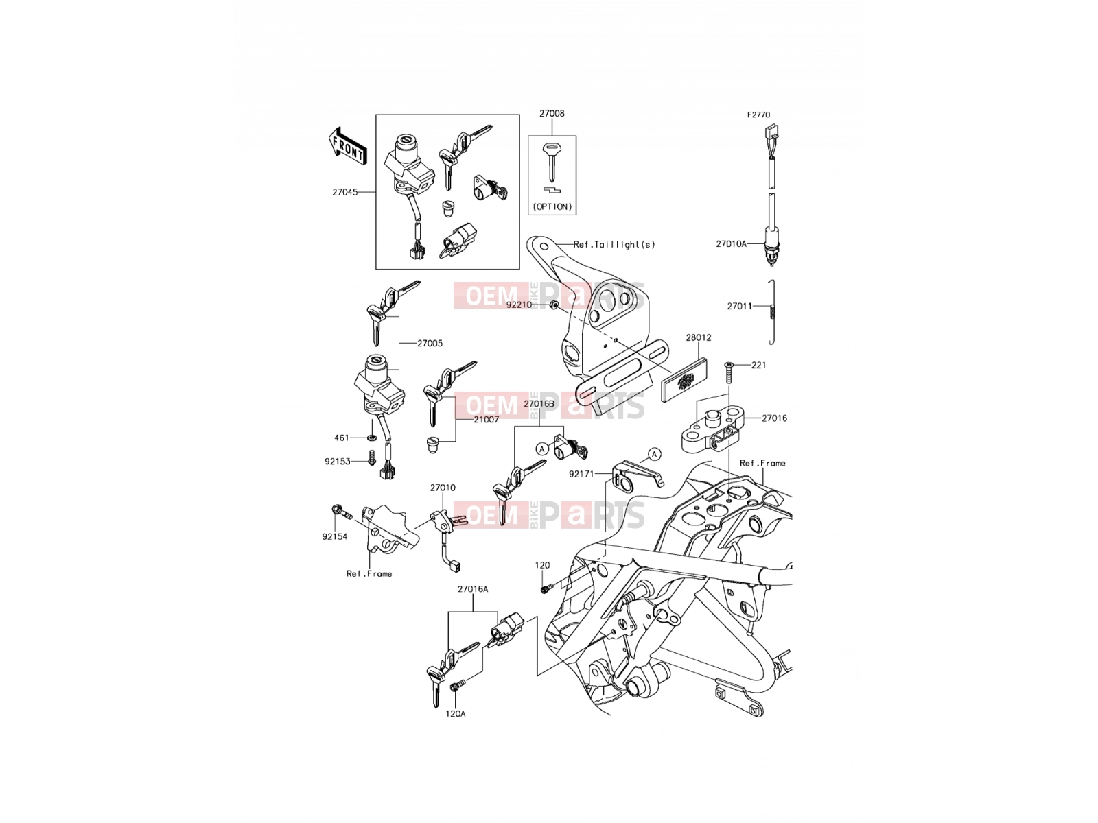 KAWASAKI 2015 Ignition Switch