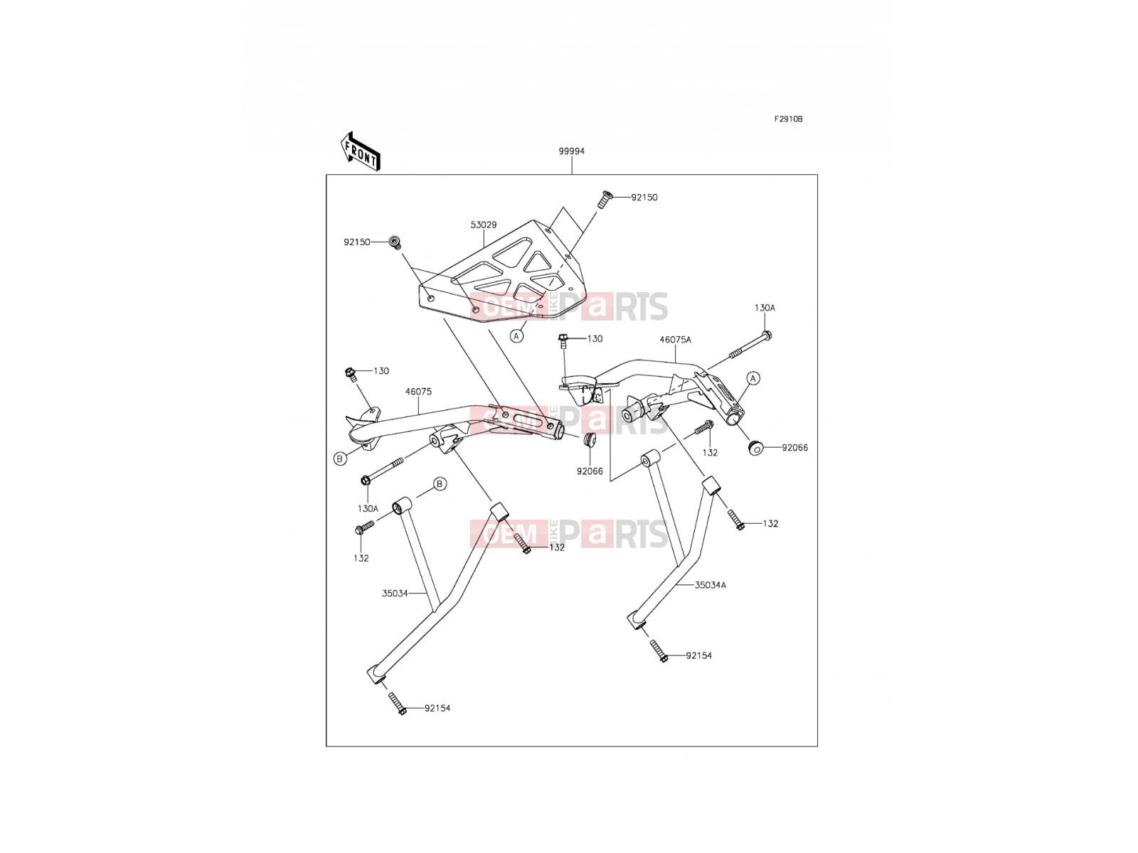 KAWASAKI 2016 Accessory(Top Case Bracket)