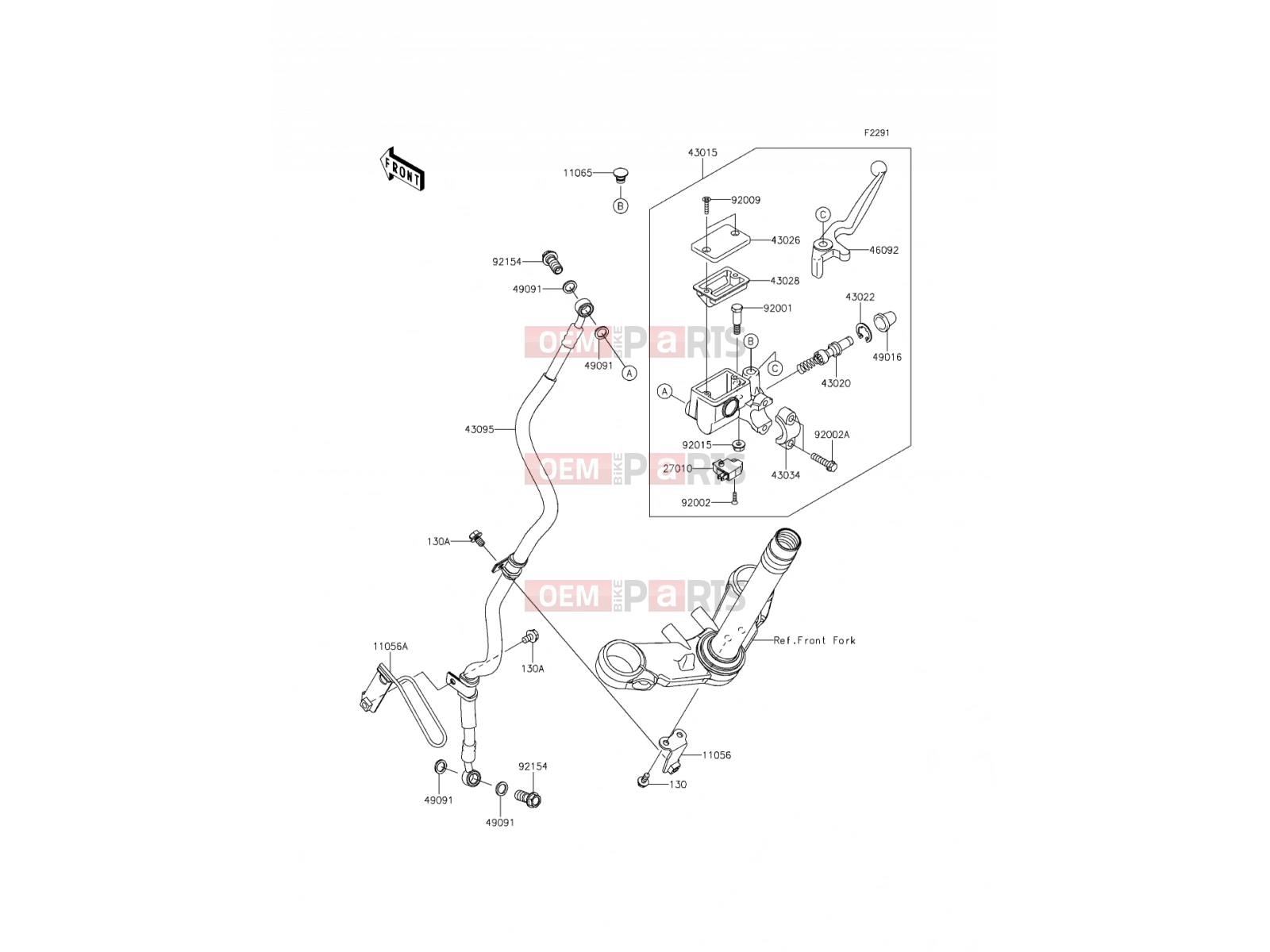 KAWASAKI 2016 Front Master Cylinder