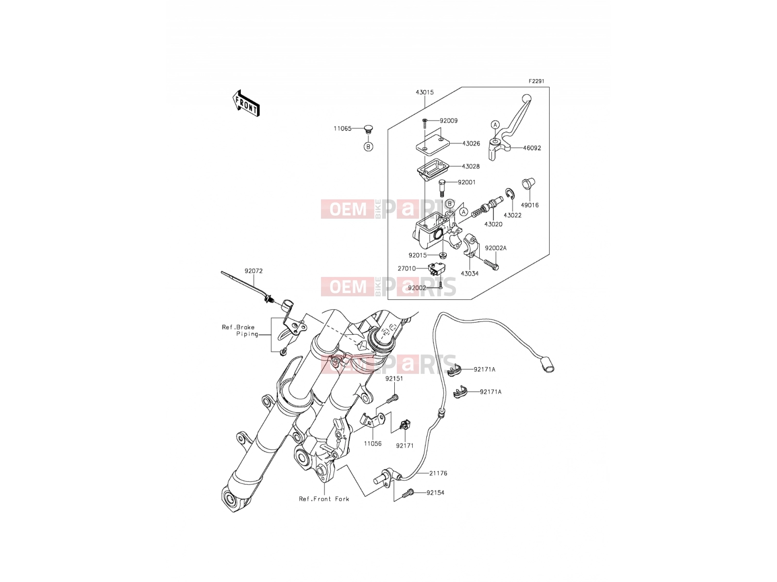 KAWASAKI 2016 Front Master Cylinder