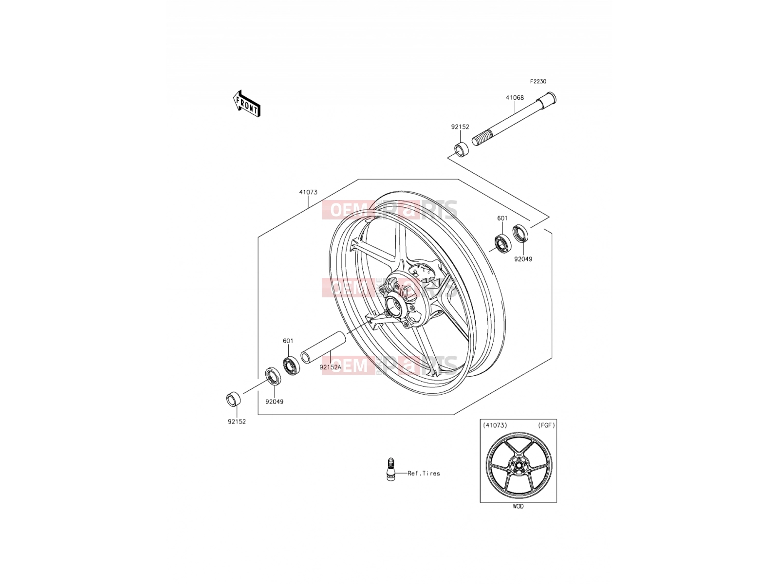KAWASAKI 2016 Front Hub