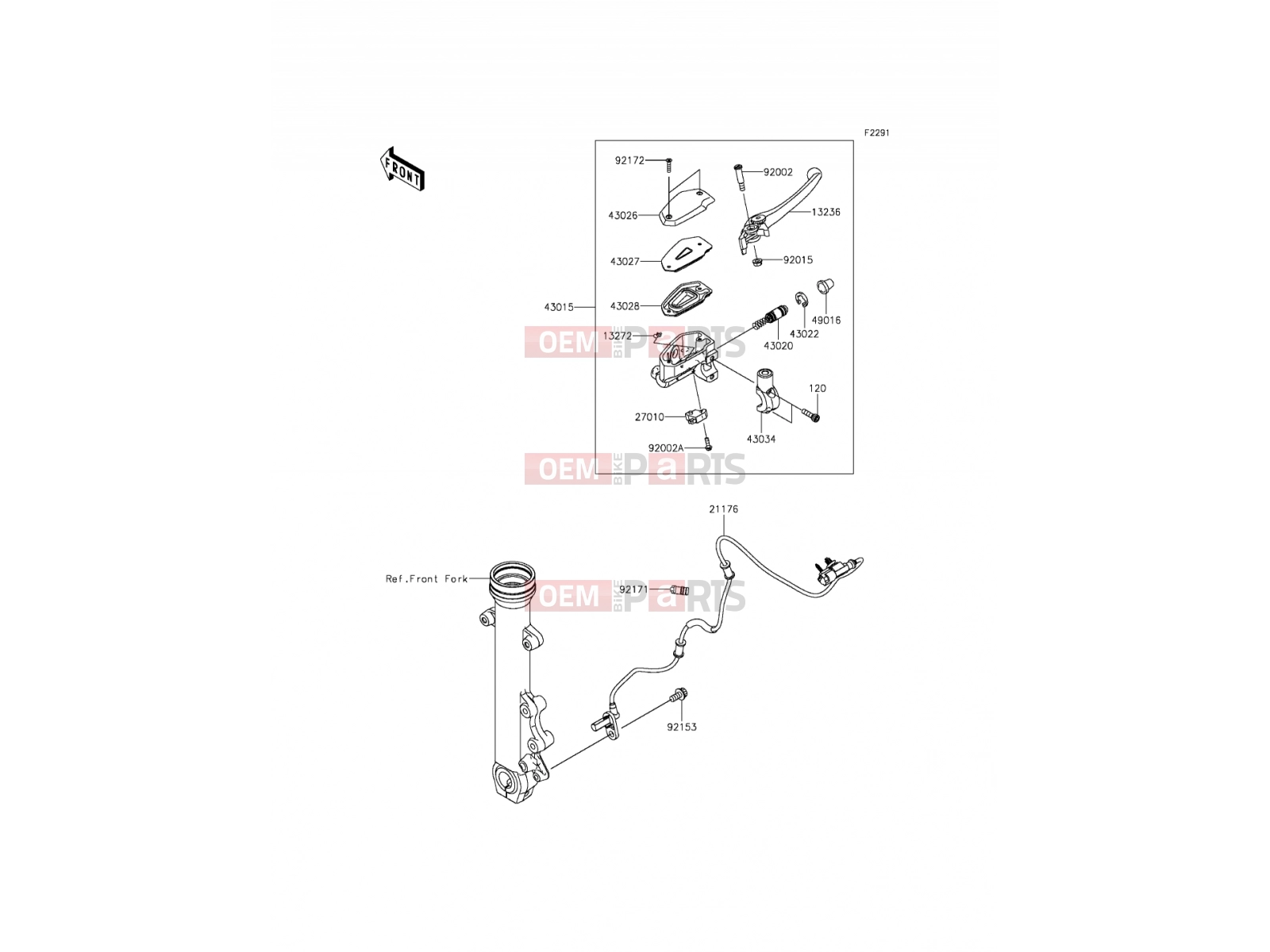 KAWASAKI 2016 Front Master Cylinder