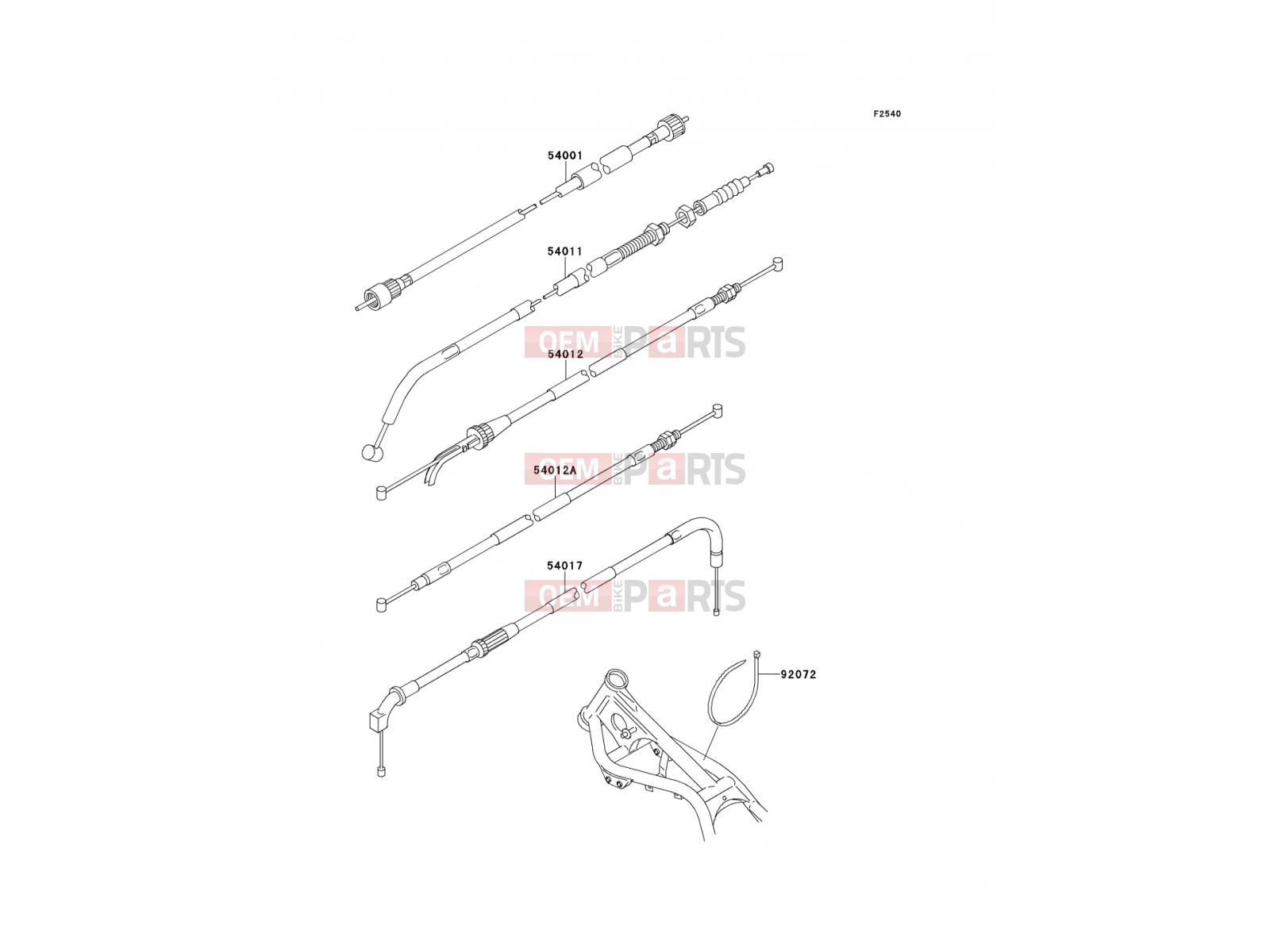 KAWASAKI 1993 Cables