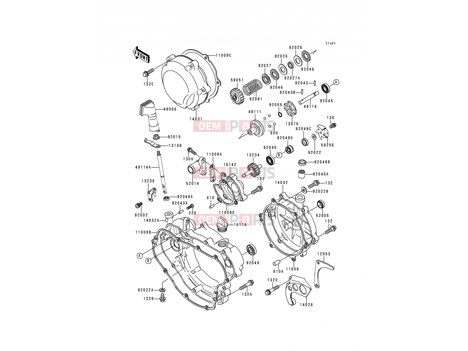KAWASAKI 1993 Engine Cover(s)