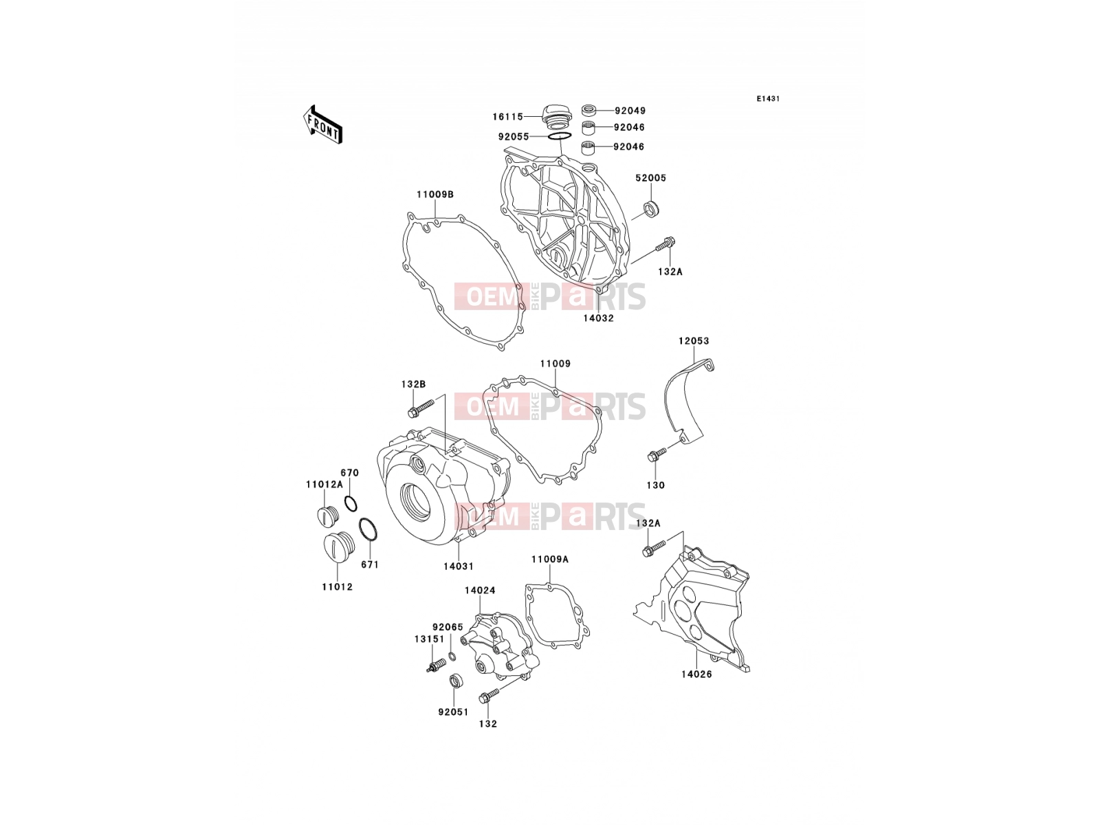 KAWASAKI 1993 Engine Cover(s)