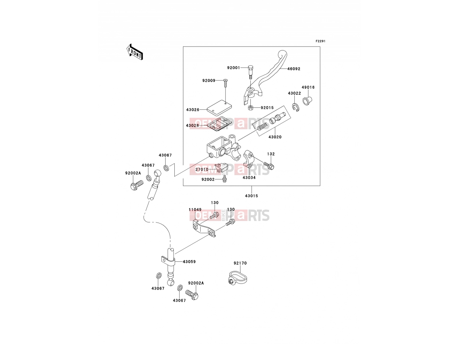 KAWASAKI 2001 Front Master Cylinder