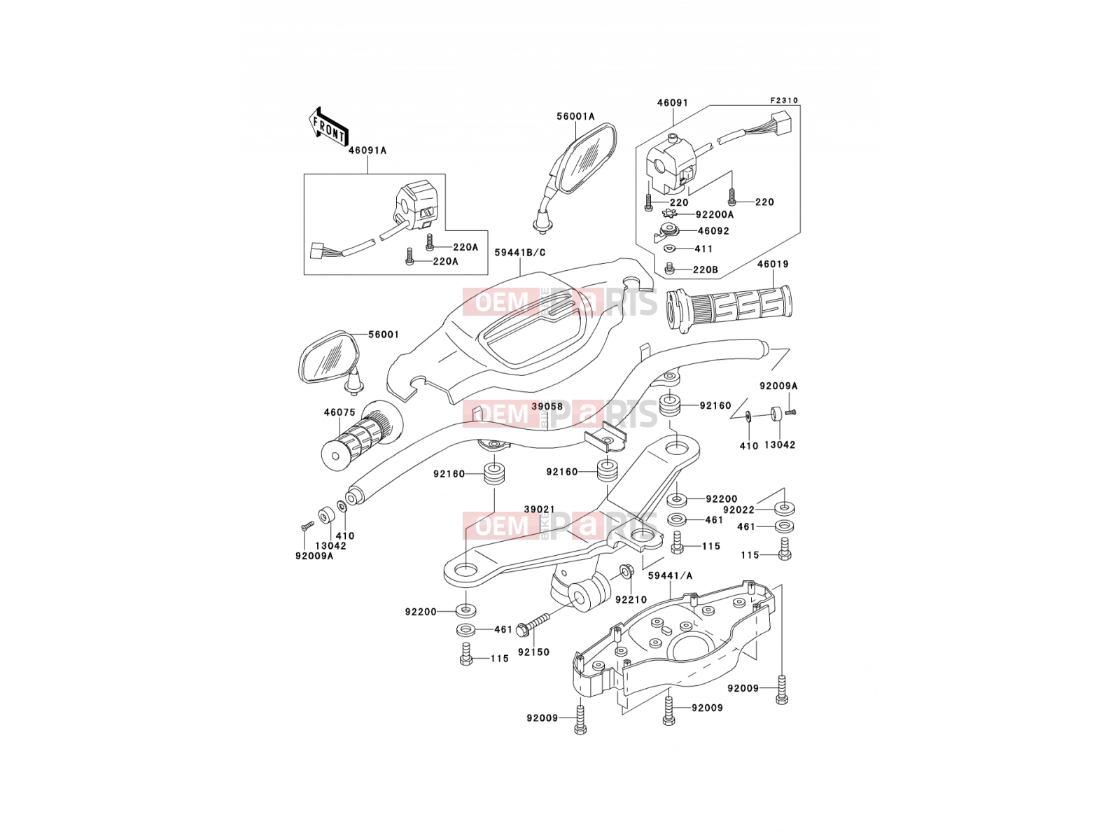 KAWASAKI 2001 Handlebar