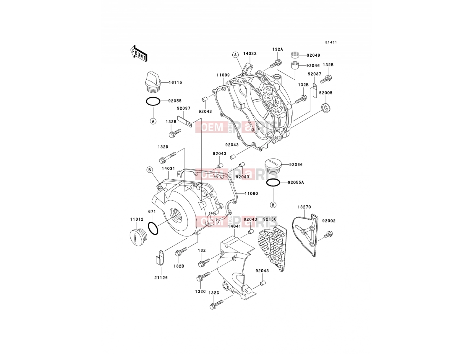 KAWASAKI 2001 Engine Cover(s)