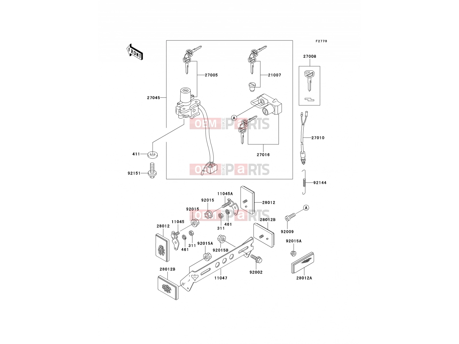 KAWASAKI 2001 Ignition Switch