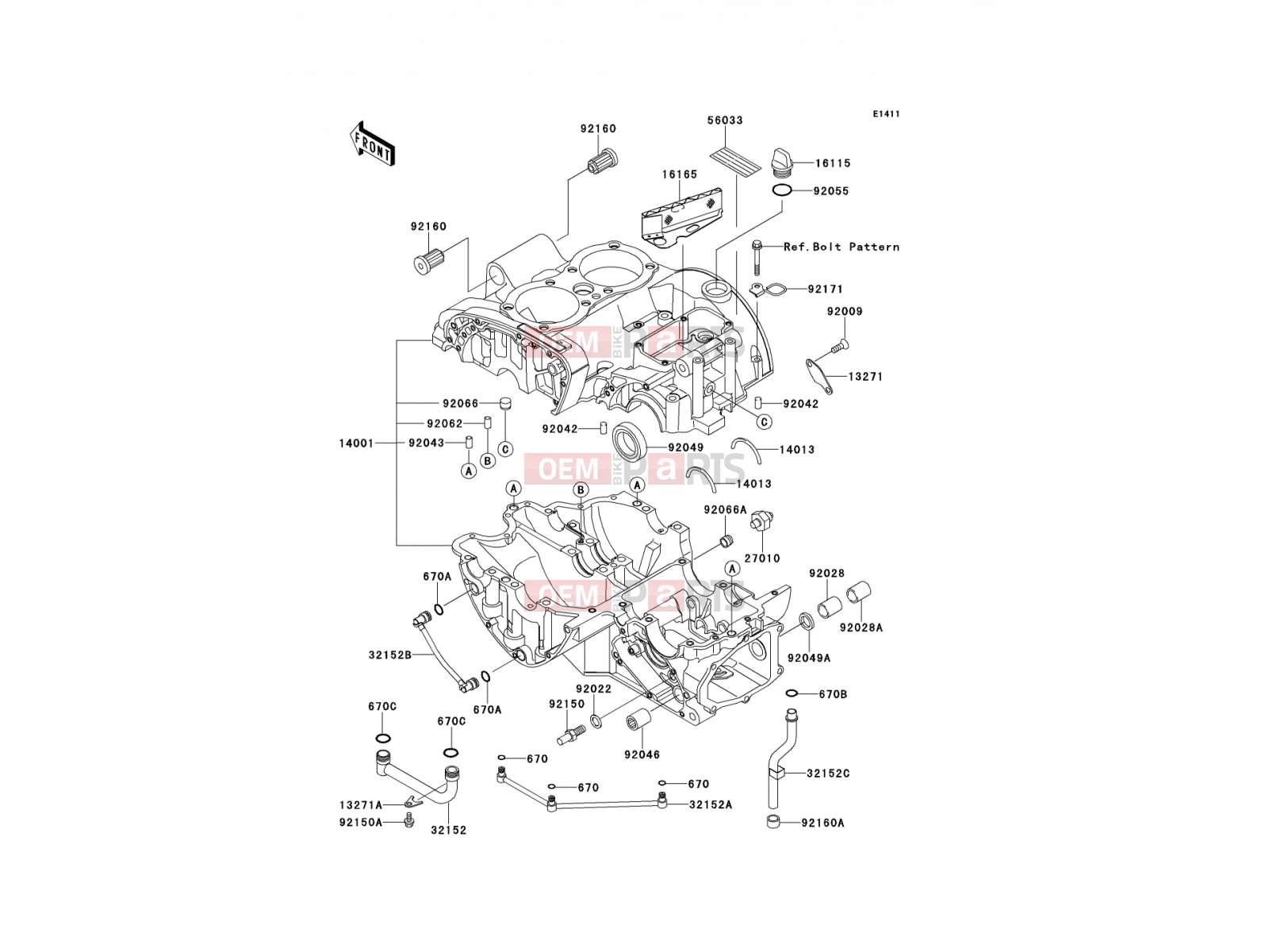 KAWASAKI 2001 Crankcase