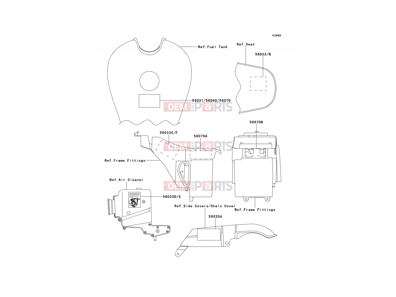 KAWASAKI 2001 Labels