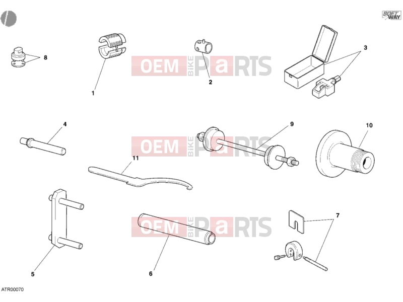 DUCATI 2007 Monster S4R WORKSHOP SERVICE TOOLS, FRAME » FRAME