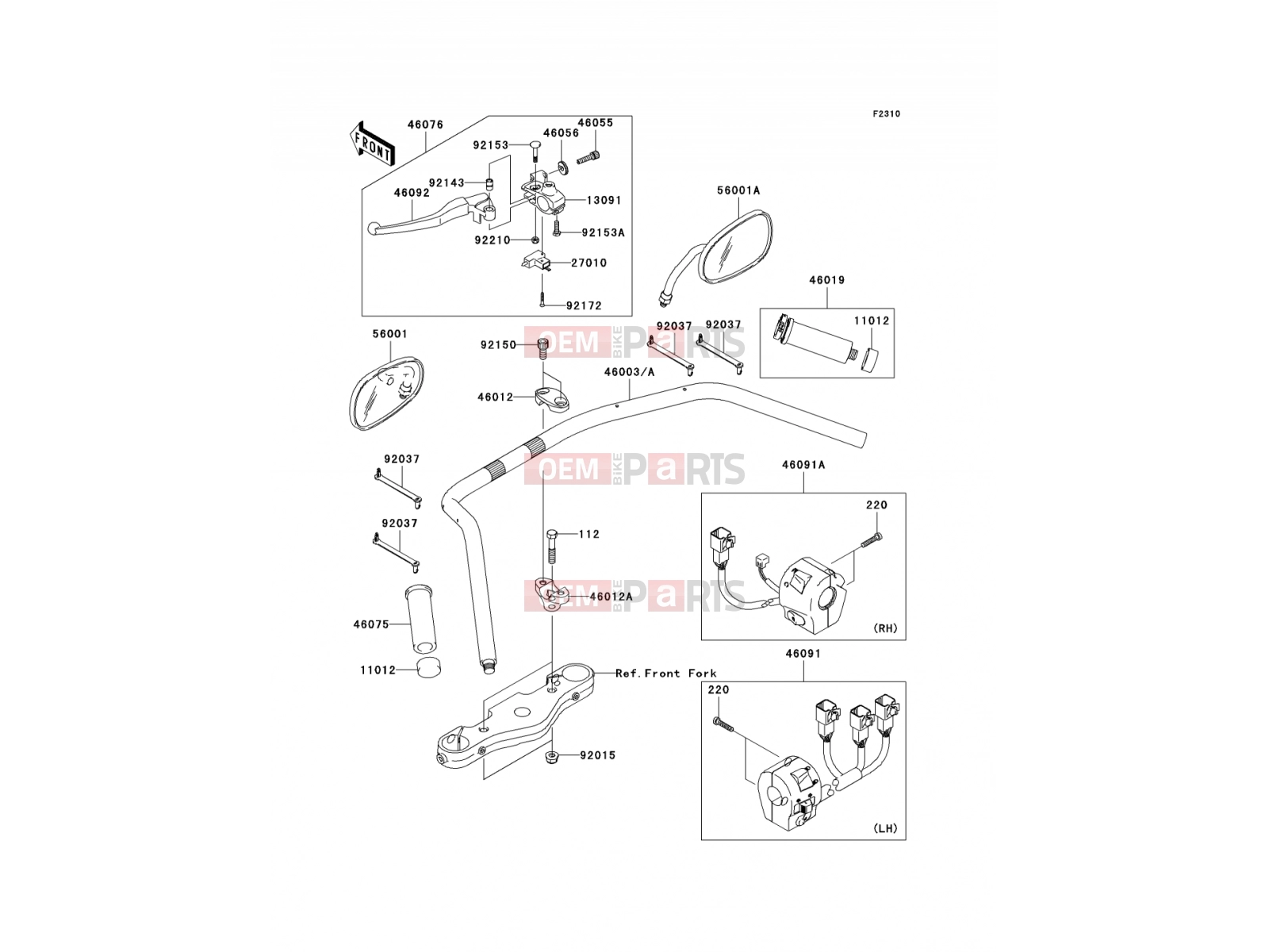 KAWASAKI 2004 Handlebar