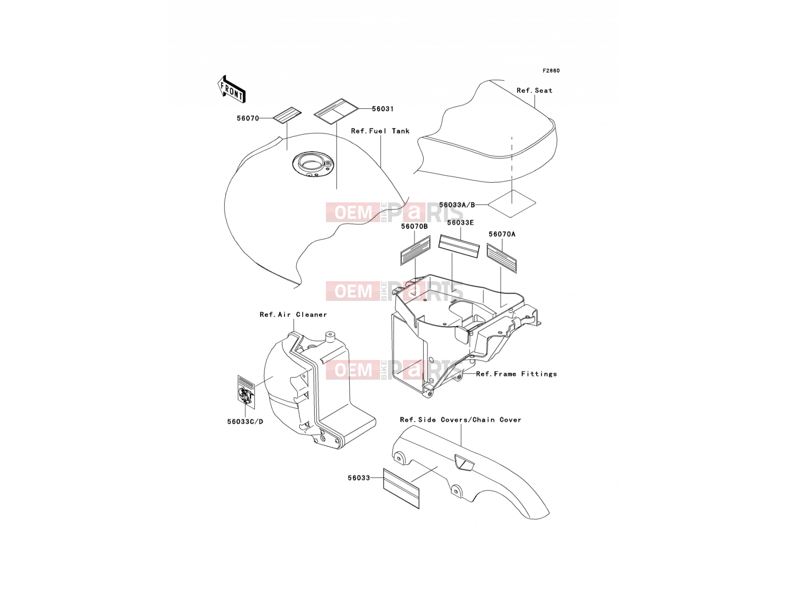 KAWASAKI 2004 Labels