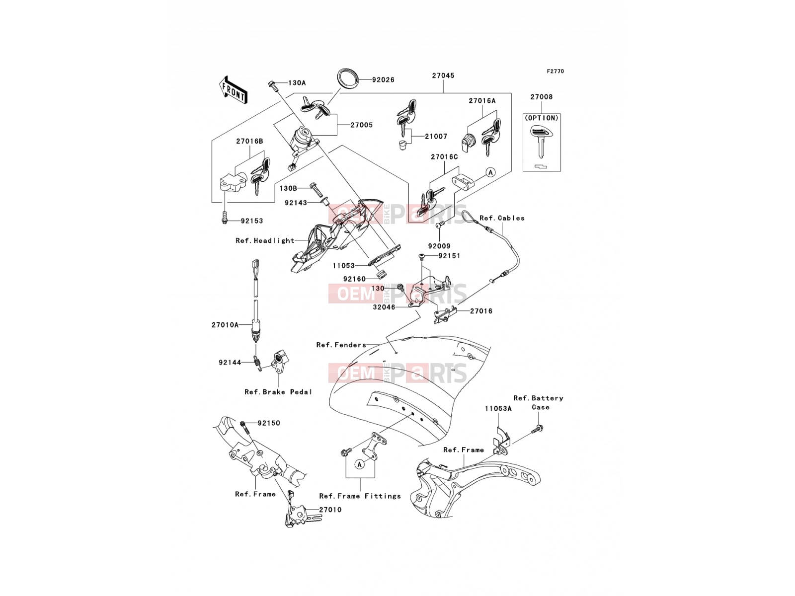 KAWASAKI 2005 Ignition Switch