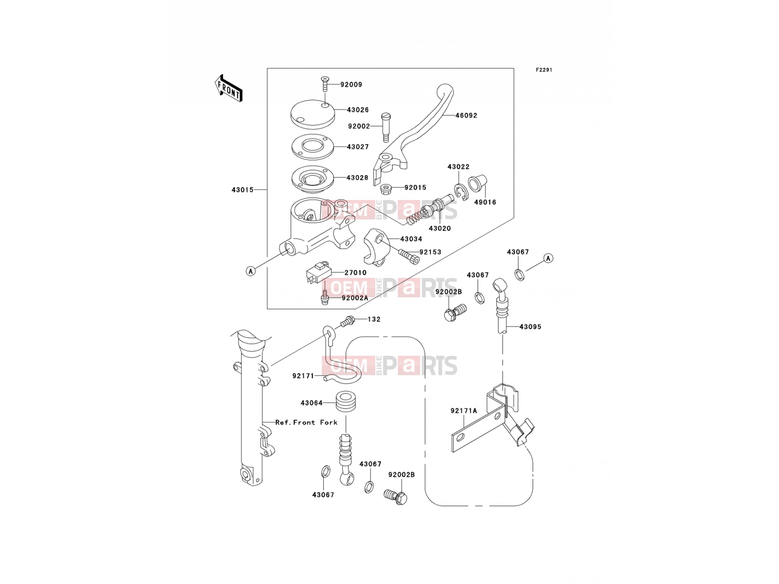 KAWASAKI 2005 Front Master Cylinder