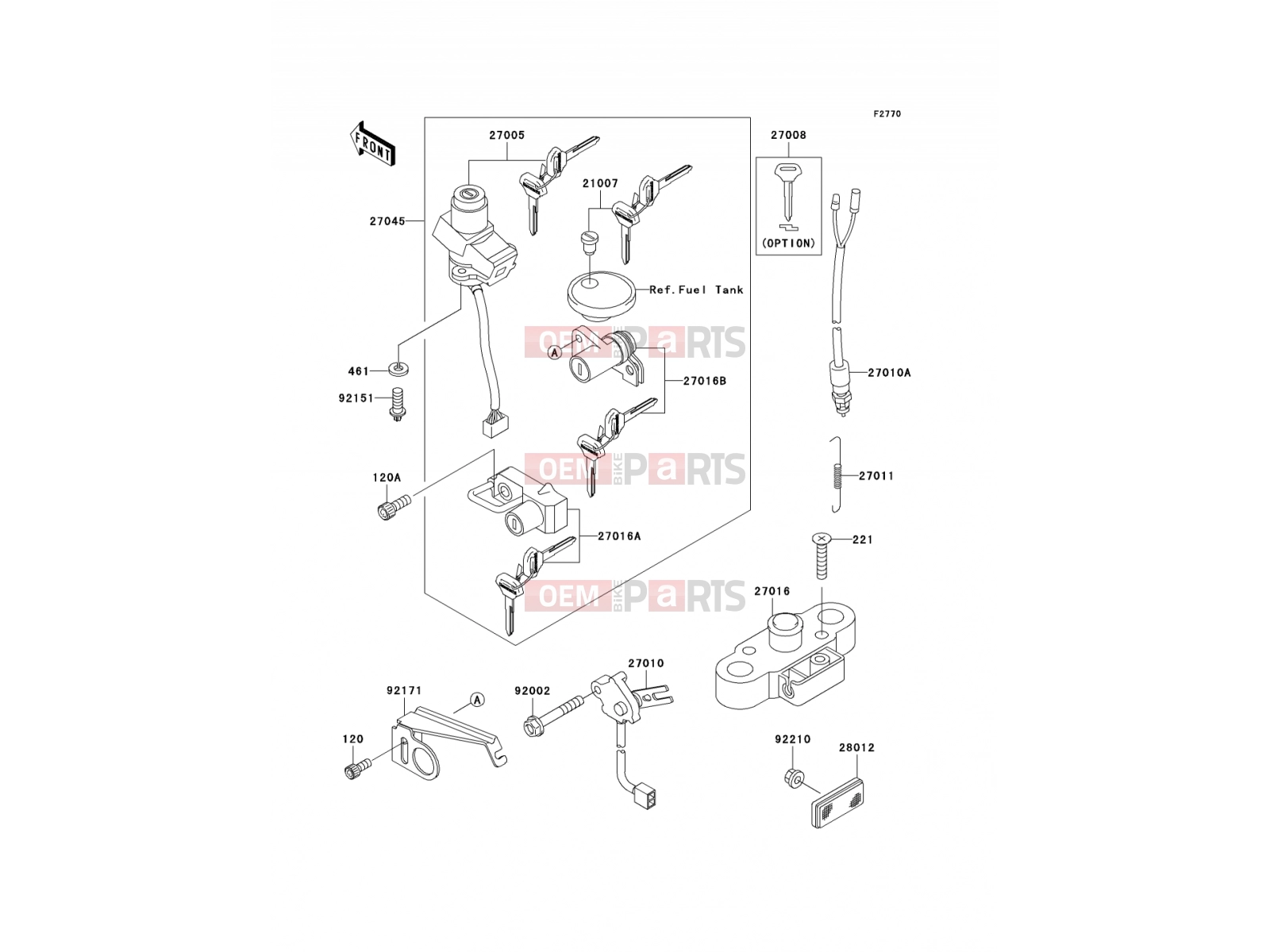 KAWASAKI 2005 Ignition Switch