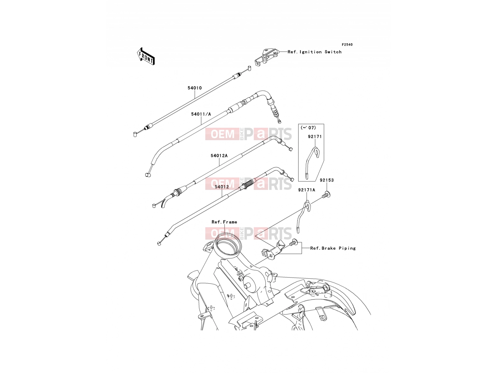 KAWASAKI 2006 Cables