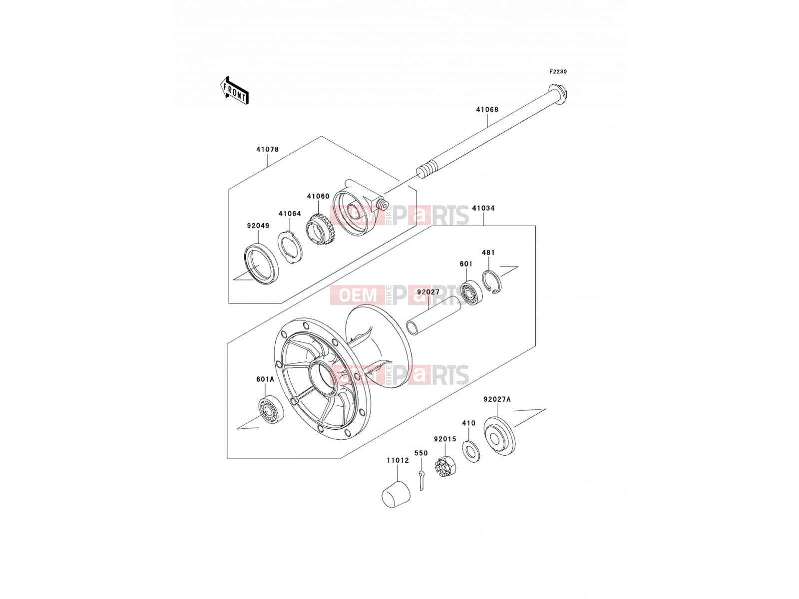 KAWASAKI 2007 Front Hub