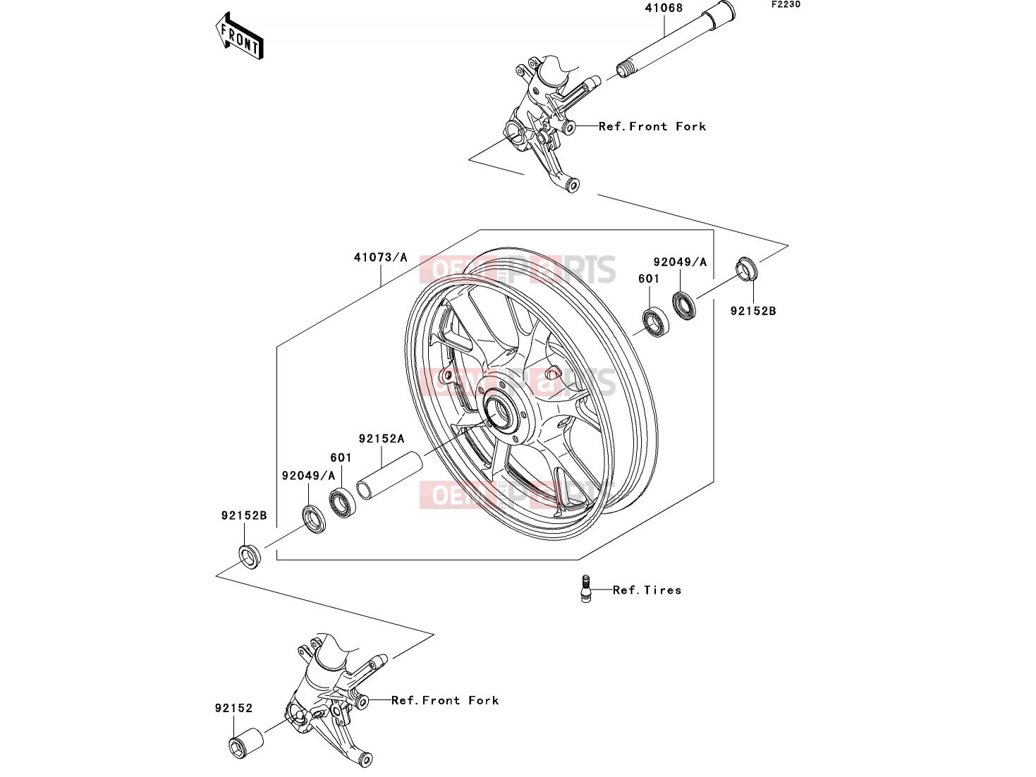 KAWASAKI 2007 Front Hub