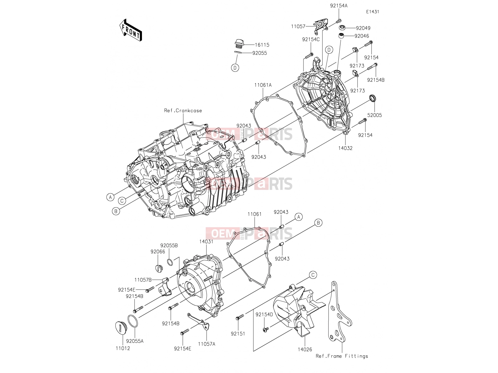 KAWASAKI 2019 Engine Cover(s)