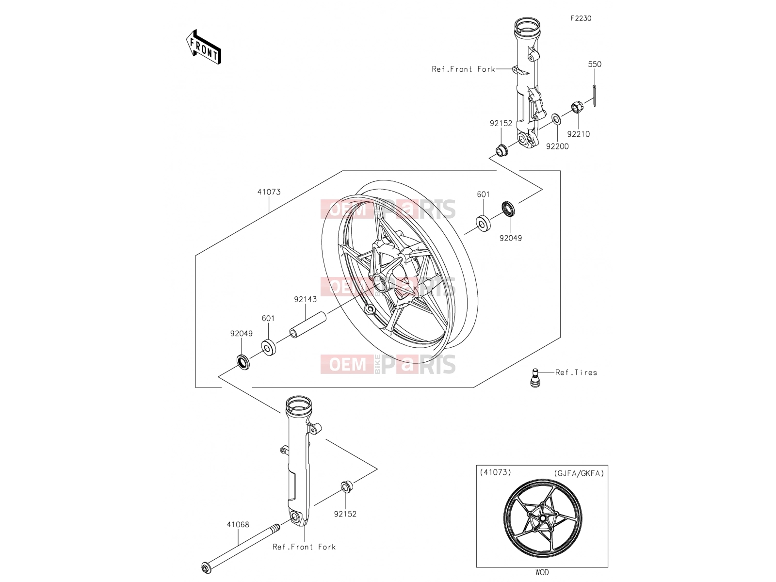 KAWASAKI 2019 Front Hub