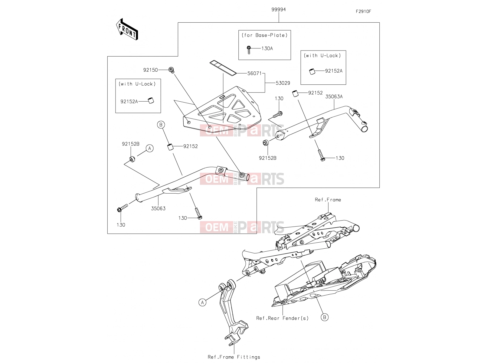 KAWASAKI 2019 Accessory(Topcase Bracket)