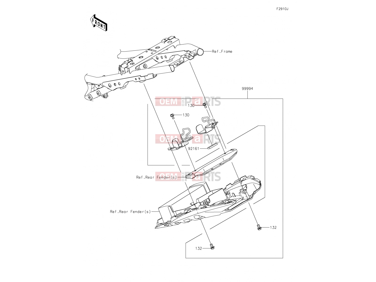 KAWASAKI 2019 Accessory(U-Lock Bracket)