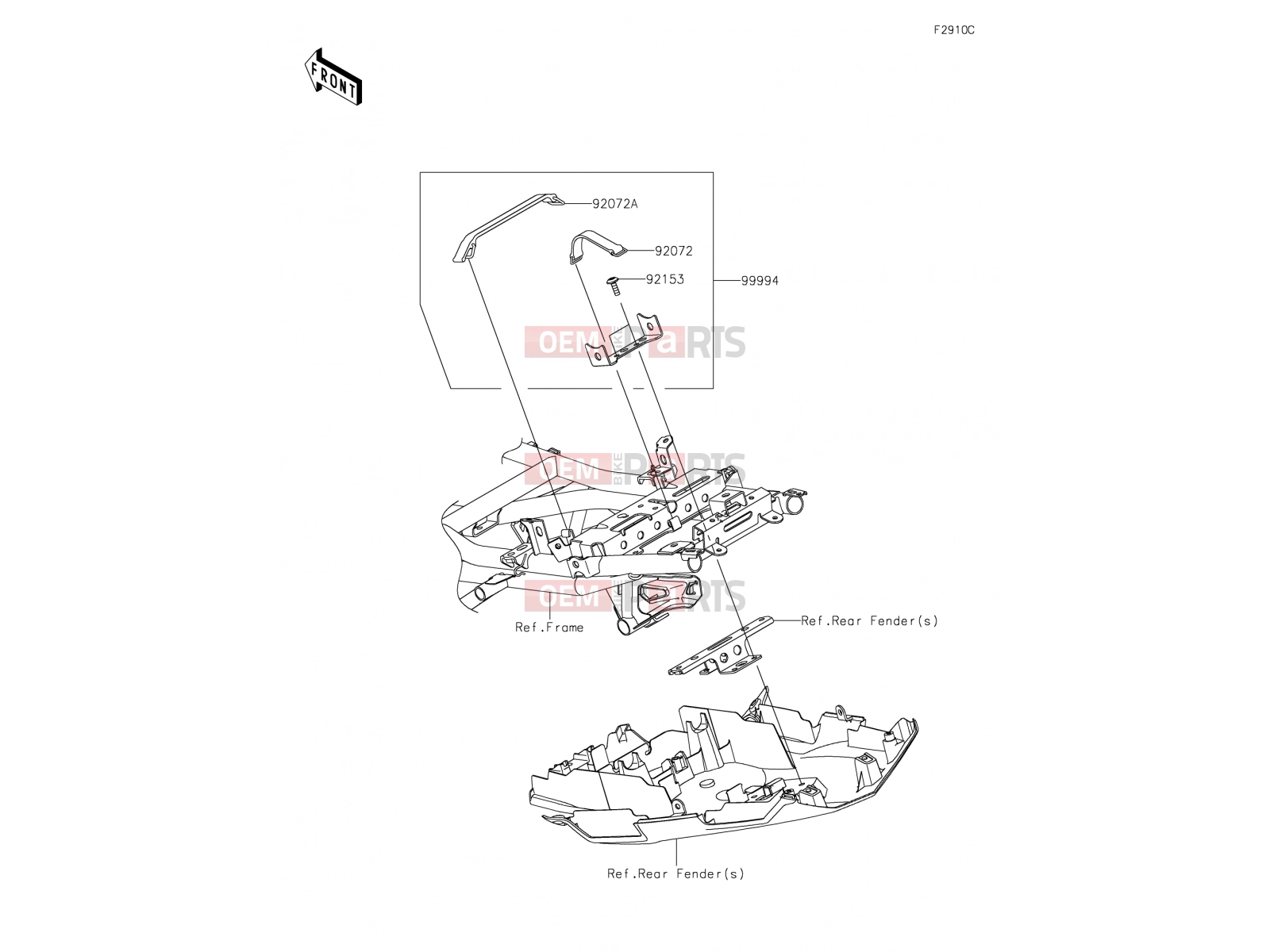 KAWASAKI 2019 Accessory(U-Lock Bracket)