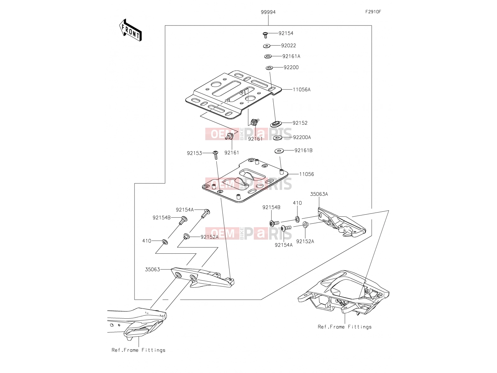 KAWASAKI 2019 Accessory(Topcase Bracket)