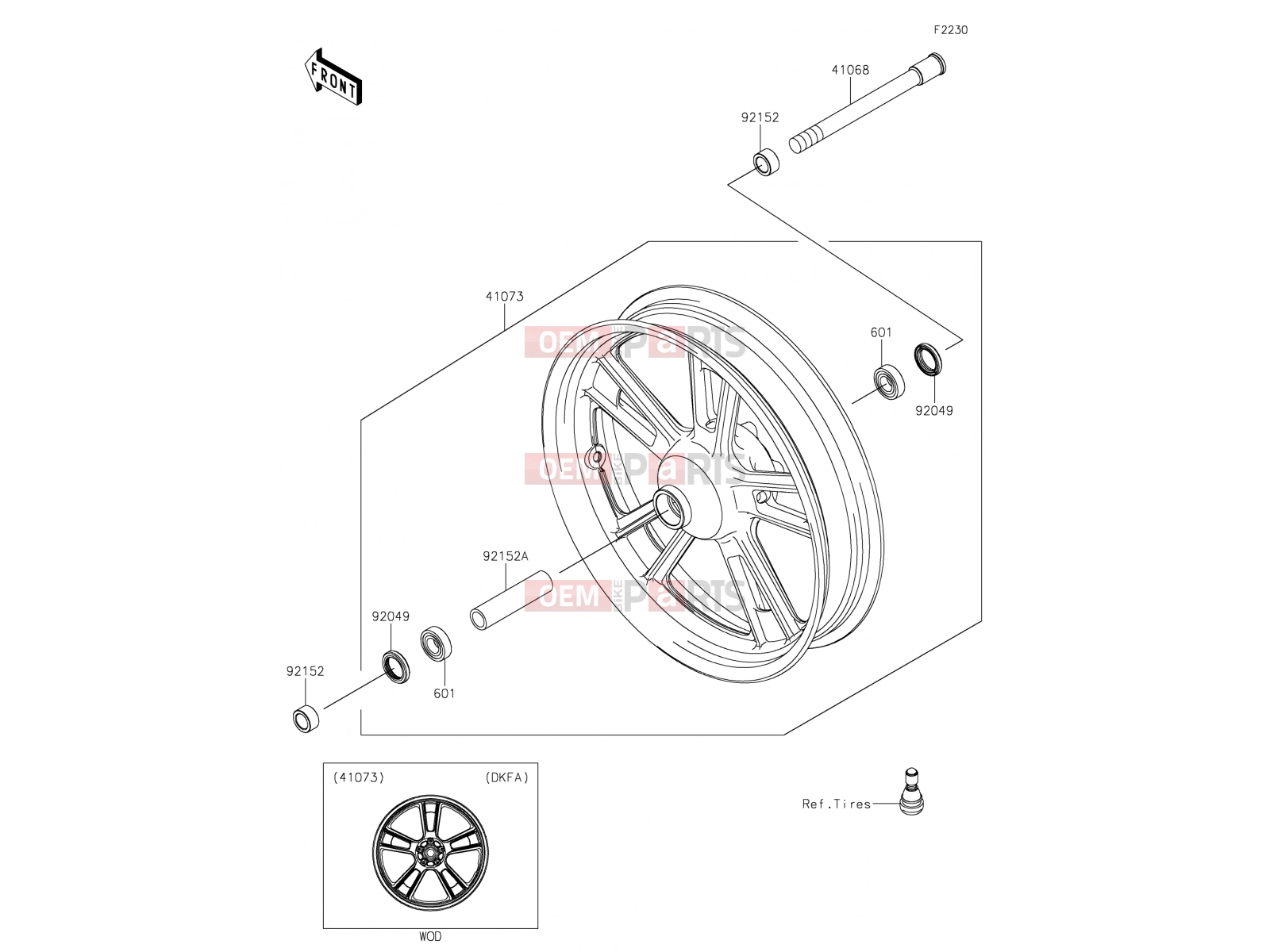 KAWASAKI 2019 Front Hub