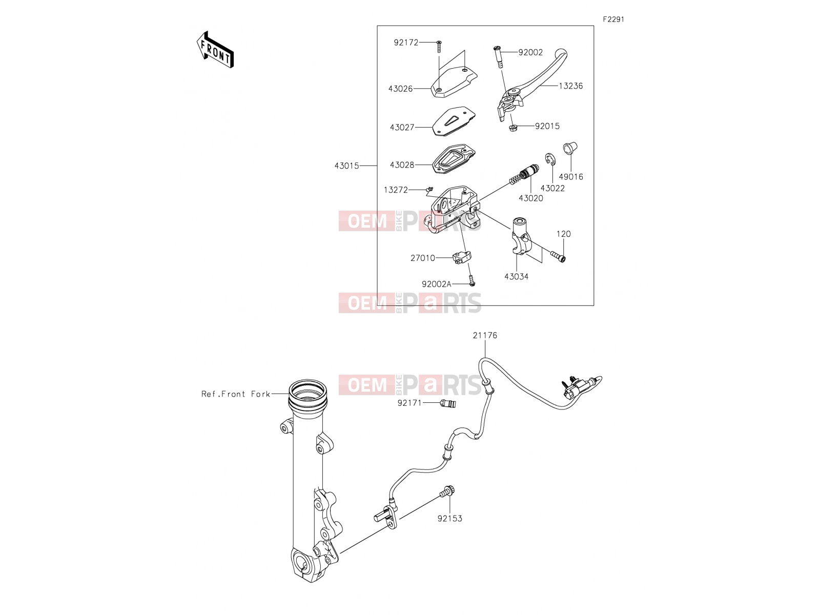 KAWASAKI 2019 Front Master Cylinder