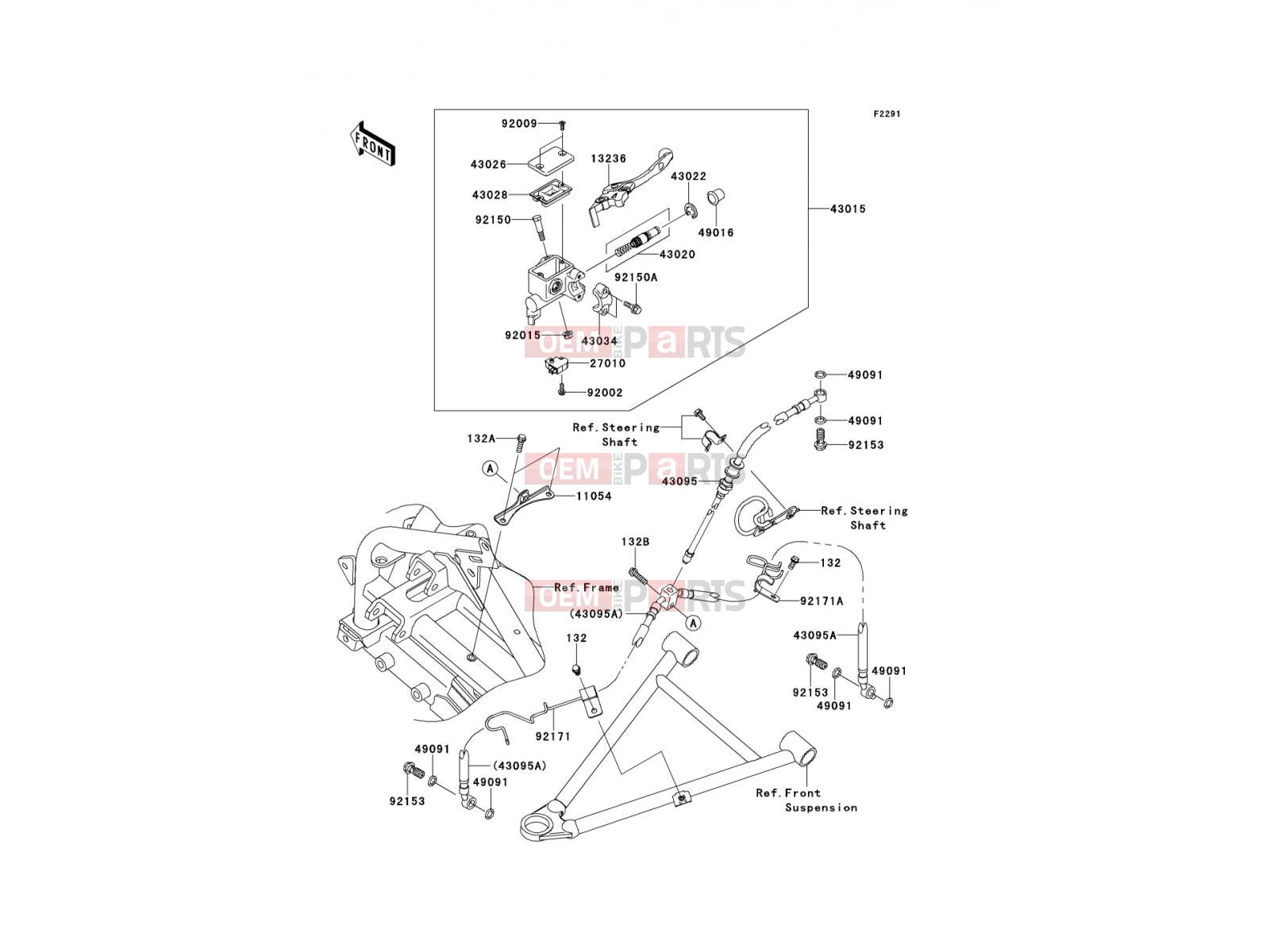 KAWASAKI 2012 Front Master Cylinder