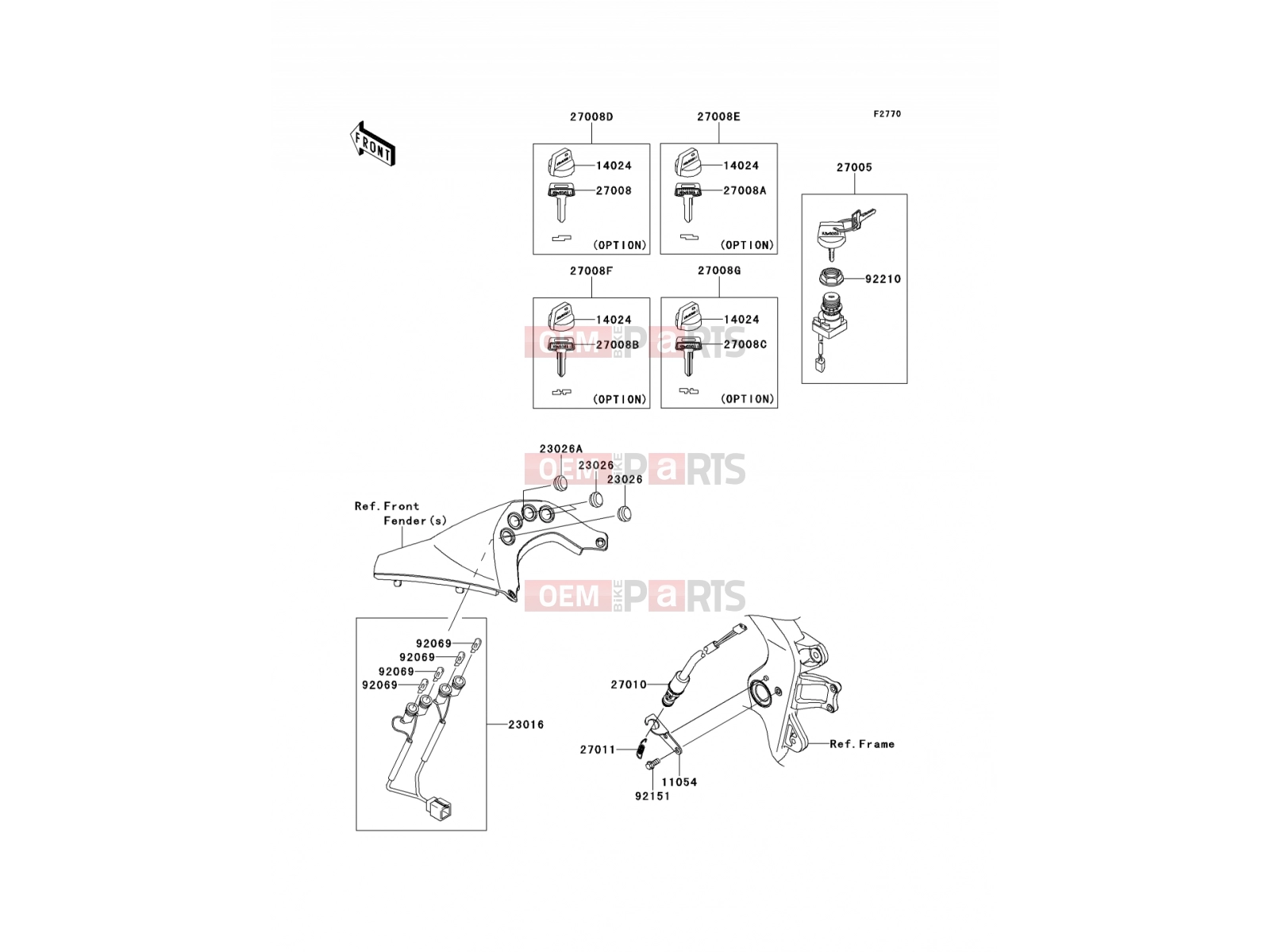 KAWASAKI 2012 Ignition Switch