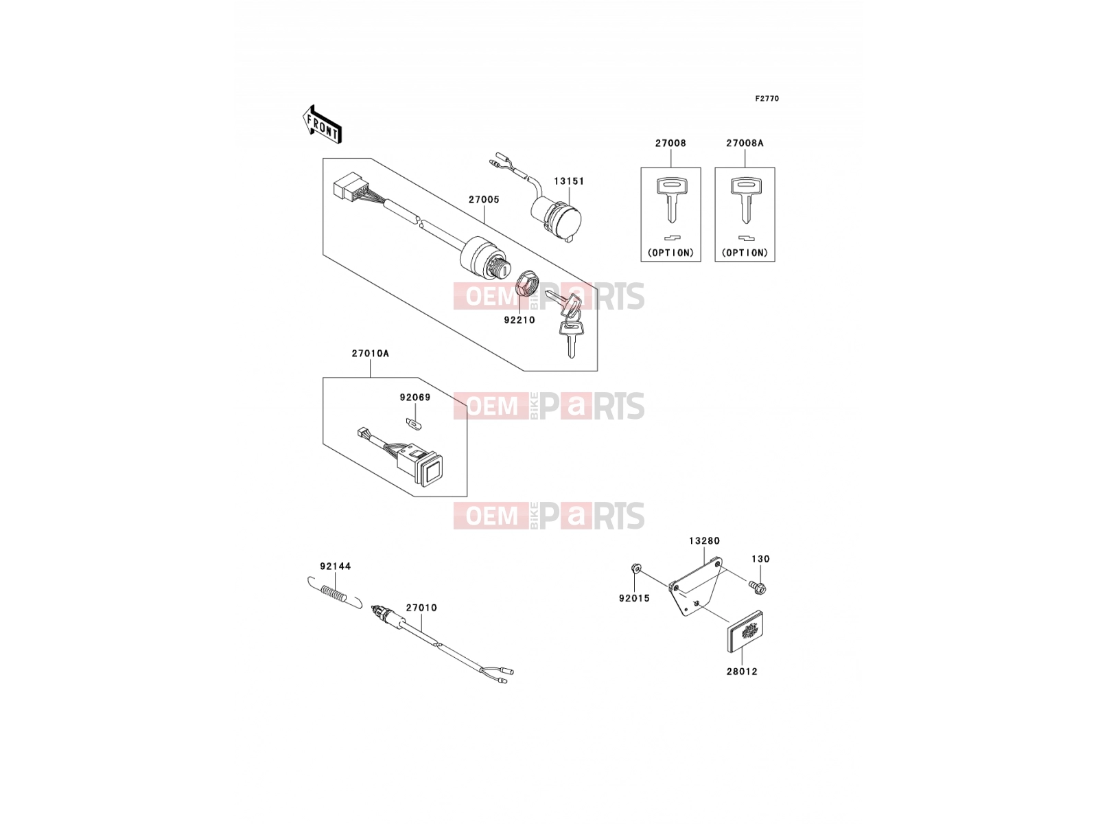 KAWASAKI 2005 Ignition Switch
