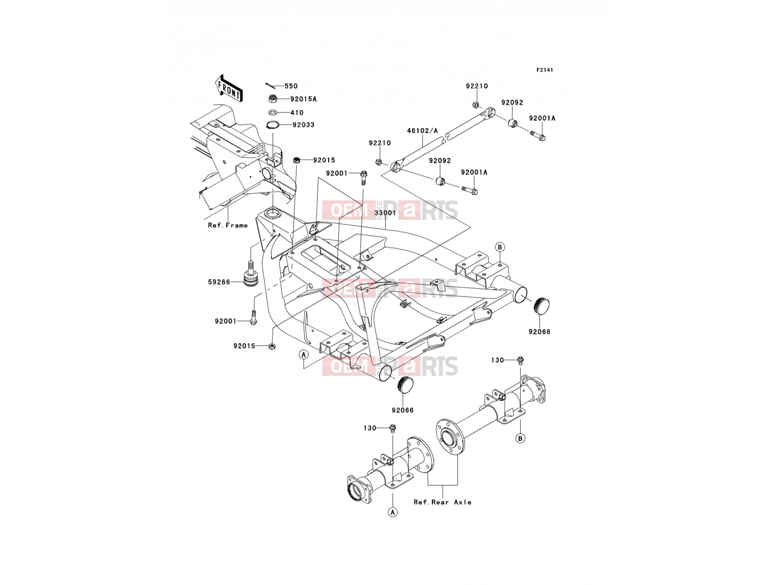 KAWASAKI 2012 Swingarm