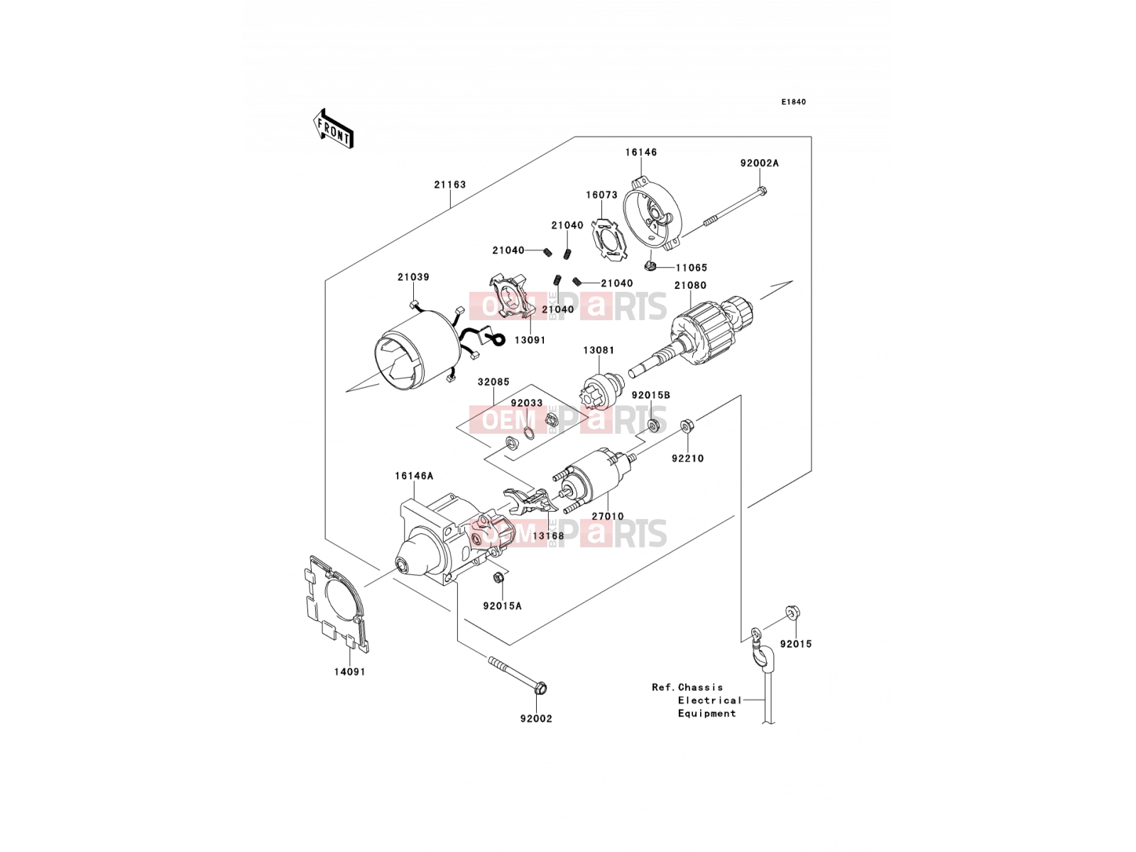 KAWASAKI 2013 Starter Motor