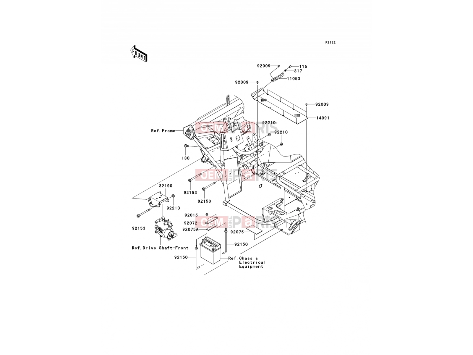 KAWASAKI 2008 Engine Mount