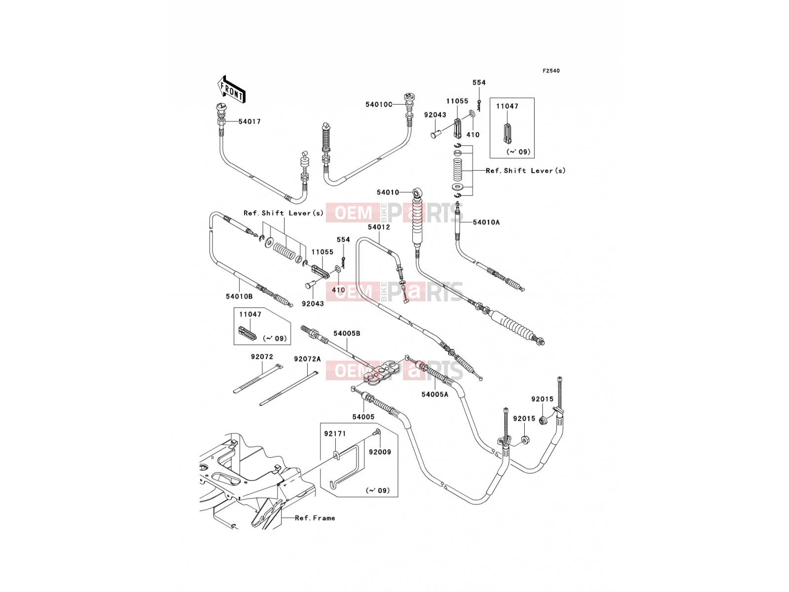 KAWASAKI 2009 Cables