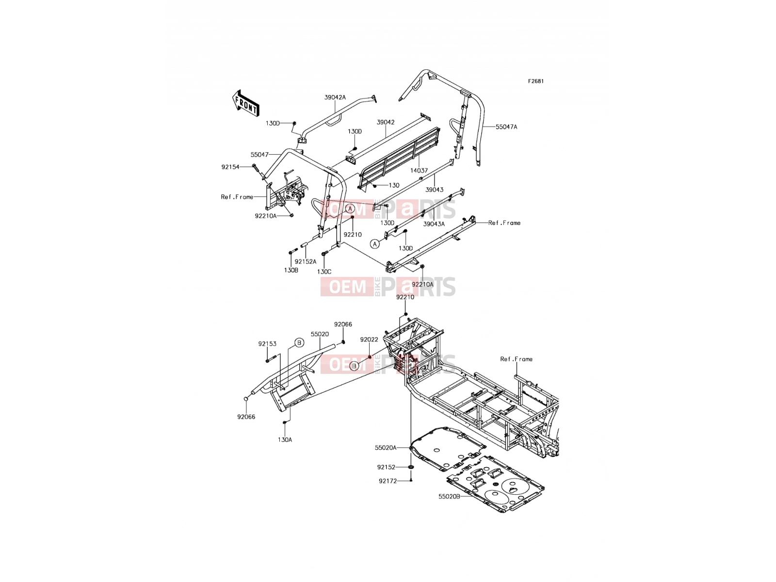 KAWASAKI 2017 Guards/Cab Frame