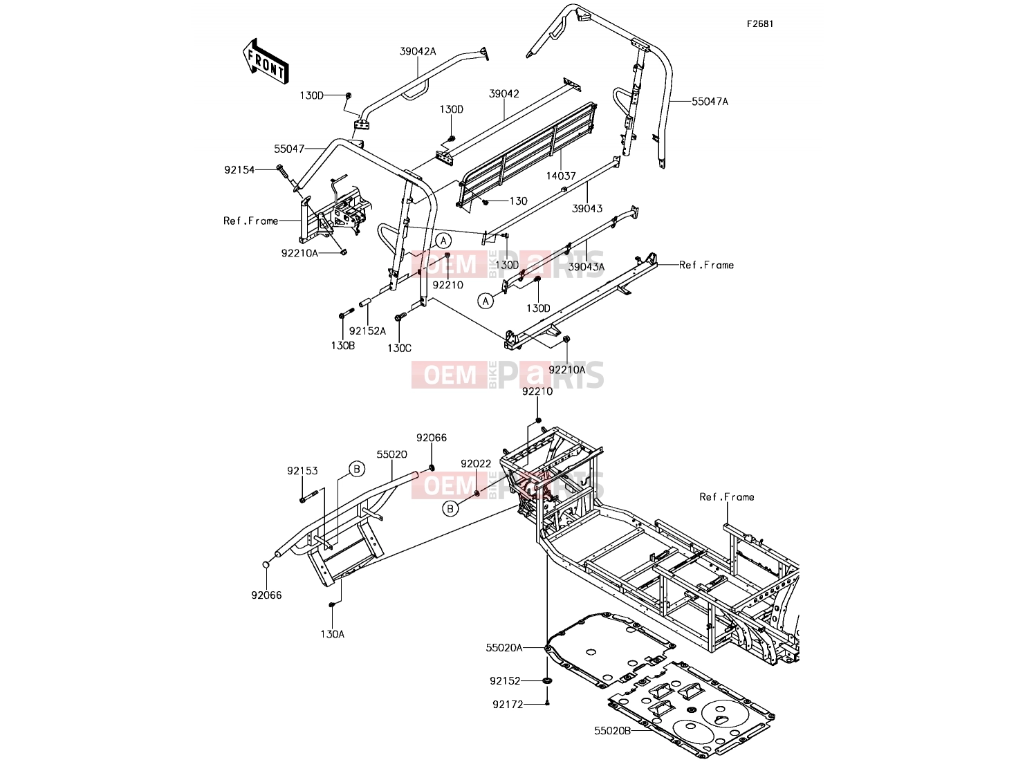KAWASAKI 2017 Guards/Cab Frame