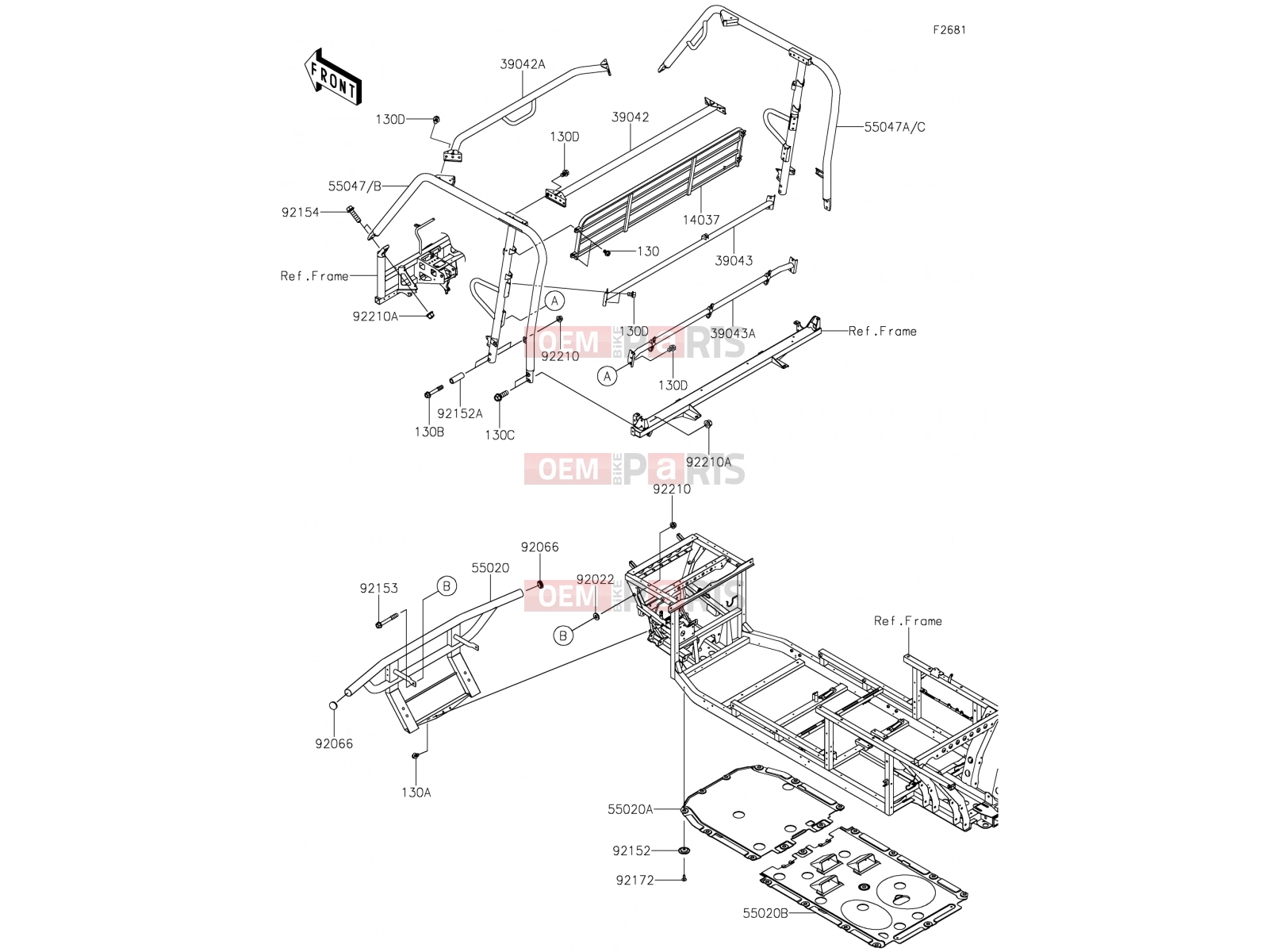 KAWASAKI 2018 Guards/Cab Frame