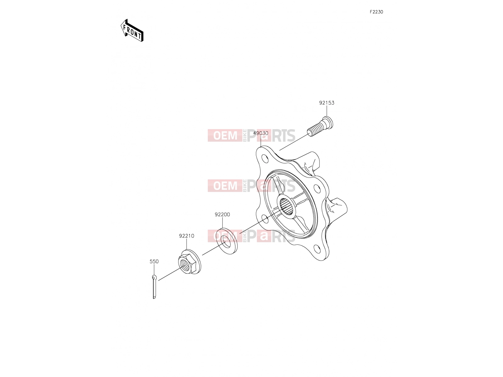 KAWASAKI 2019 Front Hub