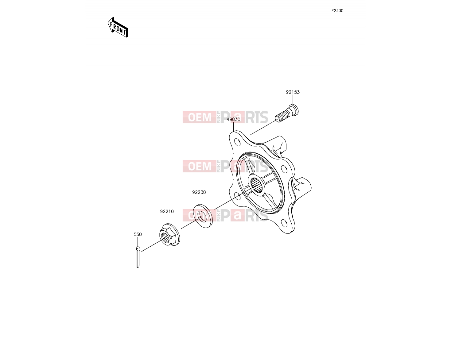 KAWASAKI 2016 Front Hub