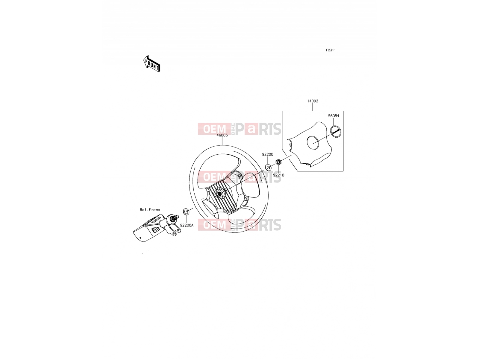KAWASAKI 2017 Steering Wheel