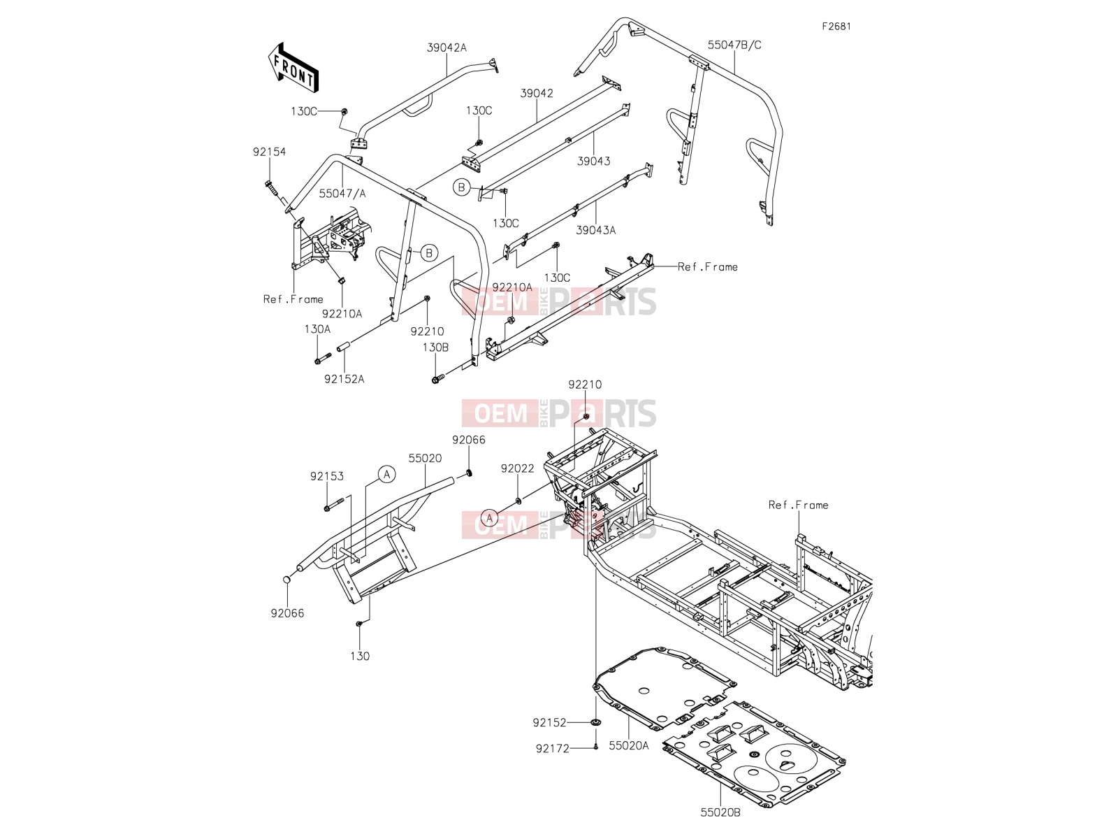 KAWASAKI 2018 Guards/Cab Frame
